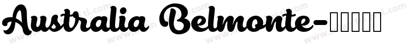 Australia Belmonte字体转换